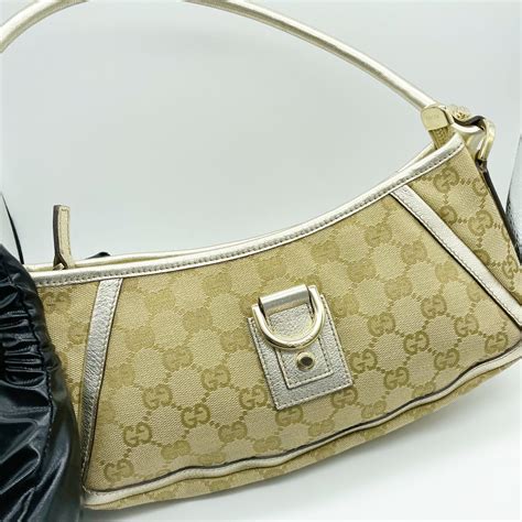 gucci cream handbag|gucci baguette bag.